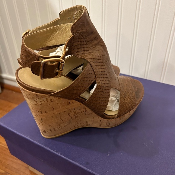 Sz 7 Stuart Weitzman Safety Toffee King Cobra - Picture 5 of 6